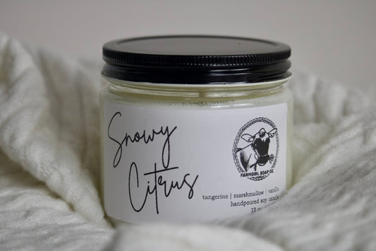 Snowy Citrus Candle